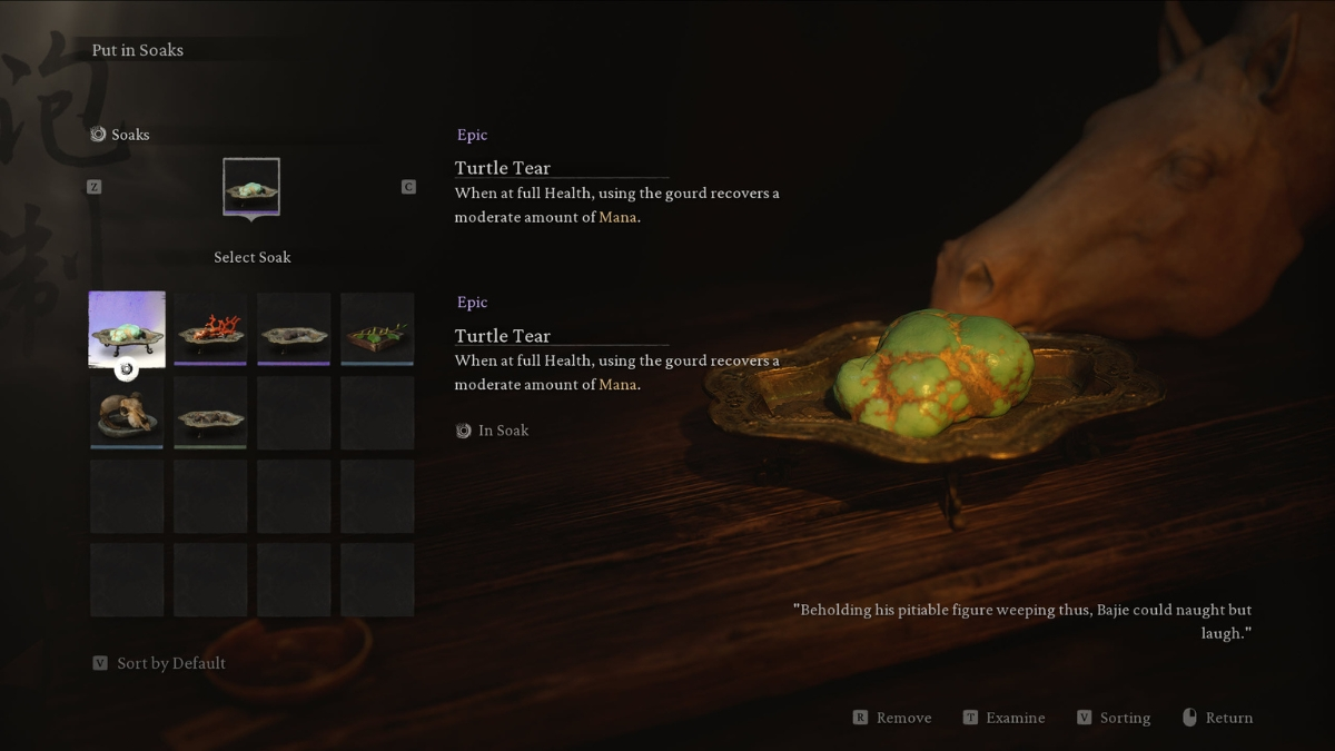 Turtle Tear item will let players recover their Mana during combat in Black Myth Wukong